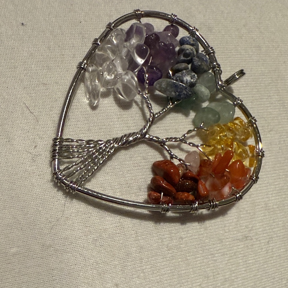 Tree of Life Chakra Heart Pendant